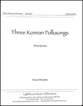 Three Korean Folksongs Woodwind Quintet cover